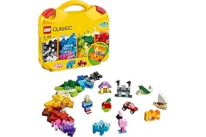 LEGO Classic Creative Suitcase 10713 - Includes Sorting Storage Organizer Case with Fun Colorful Building Bricks, Preschool Learning Toy for Kids, Boys and Girls Ages 4 Years Old and Up