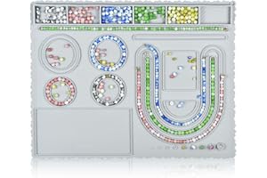 Knana Silicone Bead Boards for Jewelry Making - Bracelet Bead Board Beading Trays Jewelry Design Mat for Making Bracelets, Necklaces, DIY Design (Grey)