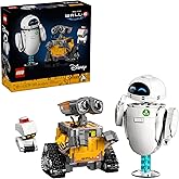 LEGO Disney & Pixar Wall-E & EVE Building Set for Adults, Ages 18+ - Home Office, Book Shelf, or Room Decor for Disney Fans -