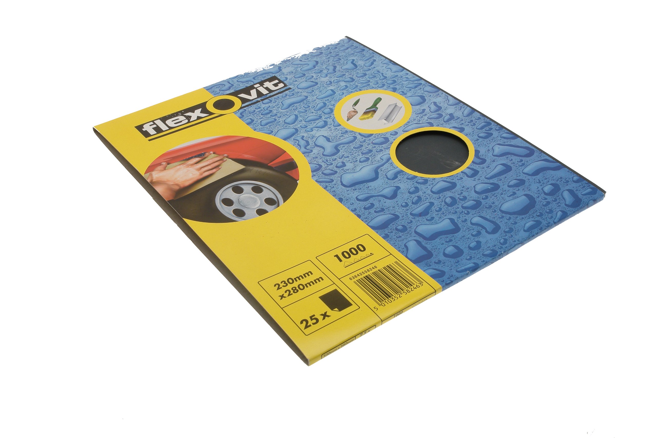 FlexOvit SAIN01 63642558246 1000 Girth Wet and Dry Paper (25 Sheets)