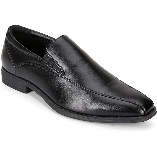Van Heusen Men\'s Black Leather Oxford Comfort Loafer Tate Slip On Shoes, Sz 10 Van Heusen Men main image 4
