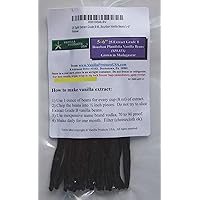 25 Split Extract Grade B Madagascar Bourbon Vanilla Beans 5~6" Vanilla Pods by Vanilla Products USA