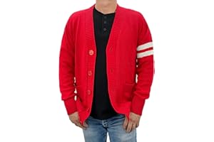 Hip Hop 50's Shop - Mens 1950s Letterman Cardigan Sweater