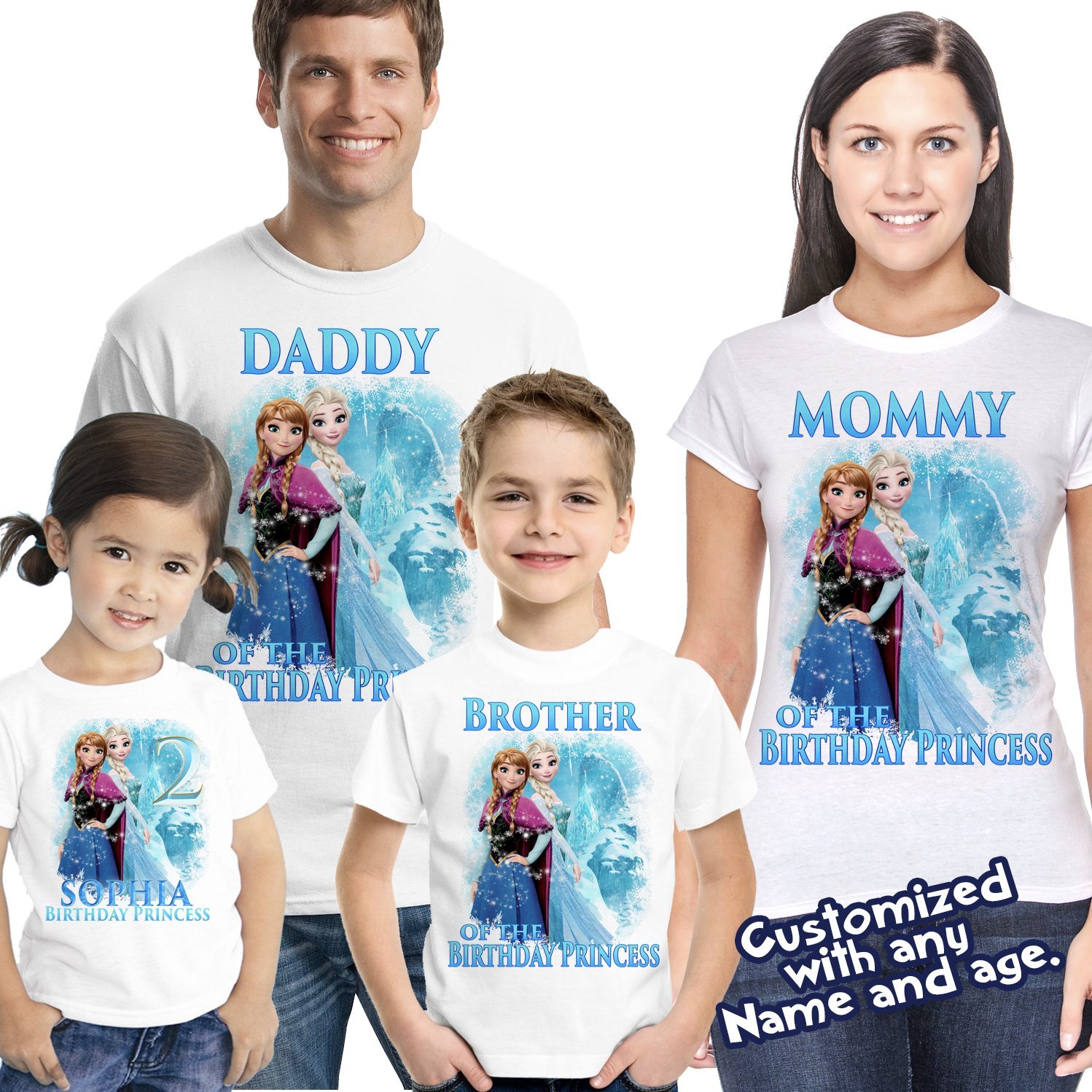 frozen family birthday shirts