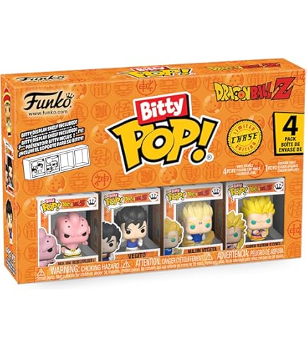 Amazon.com: Funko Bitty POP! Dragon Ball Z, 4-Pack - Gohan, Raditz