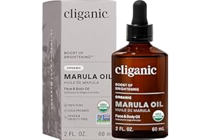 Cliganic Organic Marula Oil (60ml), 100% Pure - For Face & Hair | Natural Cold Pressed Unrefined