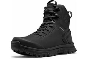 Coostar Tactical Boots for Men Lightweight Military Combat Boot Side Zipper Motorcycle Hiking Work Boots Waterproof 8 Inches