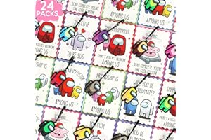 Joyseller Valentines Day Gifts for Kids | 24 Class Valentines Cards with 24 Keychains | Valentines Day Cards for School Boys Girls Classroom Exchange