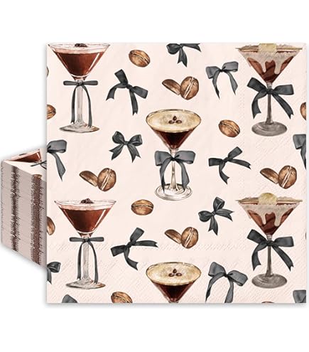 Neutral Theme Party Decor Lecheme Espresso Martini Birthday Decorations - 178 Pcs A Tini Bit Older Party Supplies Kit Elegant Birthday Decor
