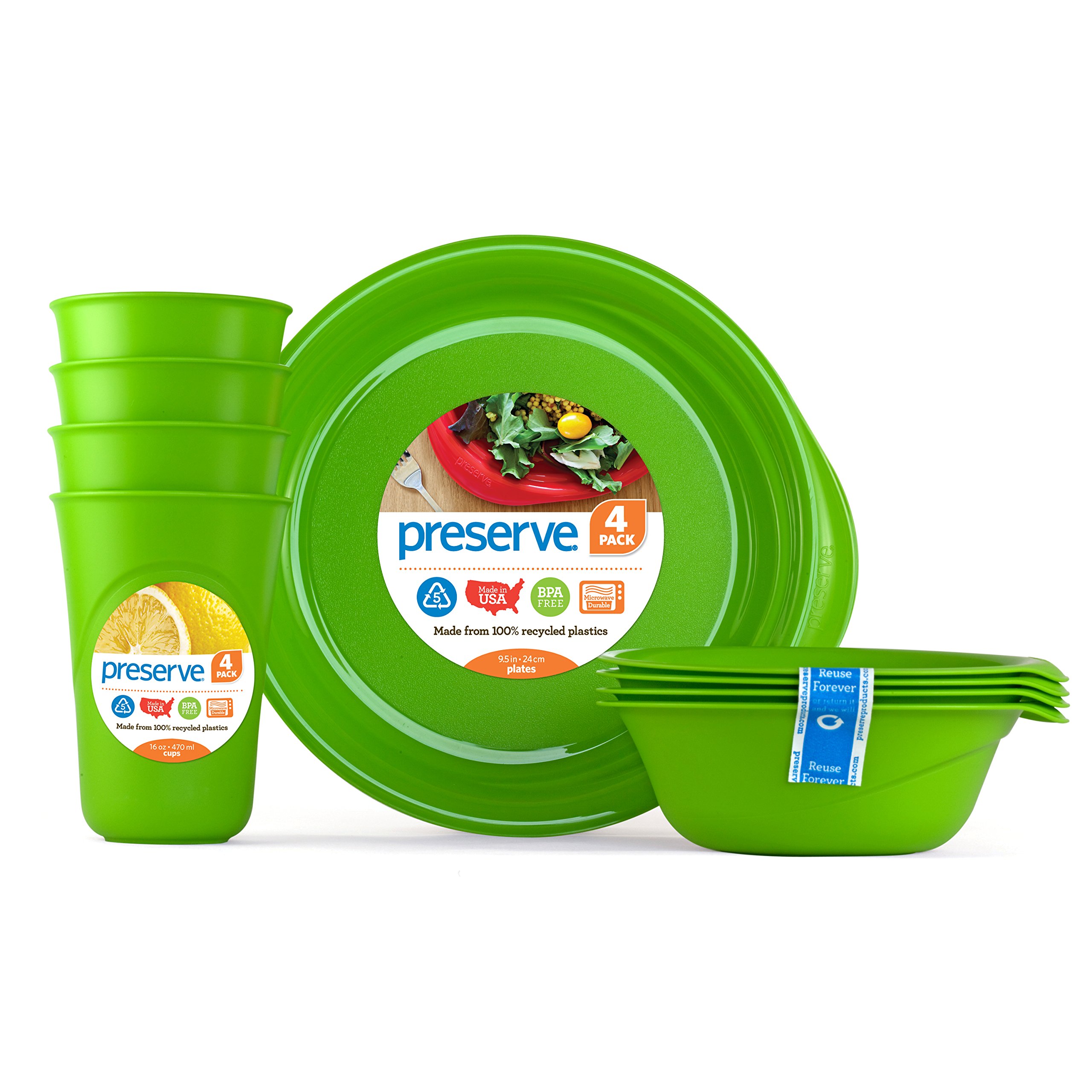 Preserve Reusable BPA Free Everyday Tableware Set