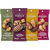 Sahale Snacks Glazed Mix Nut Blend Variety Pack, 1.5 Oz Grab &amp; Go Bags (12 Total Packs) - Four Different Dry-Roasted Deluxe Mixed Nuts Blends Included - Non-GMO Kosher &amp; Certified Gluten-Free Snacks