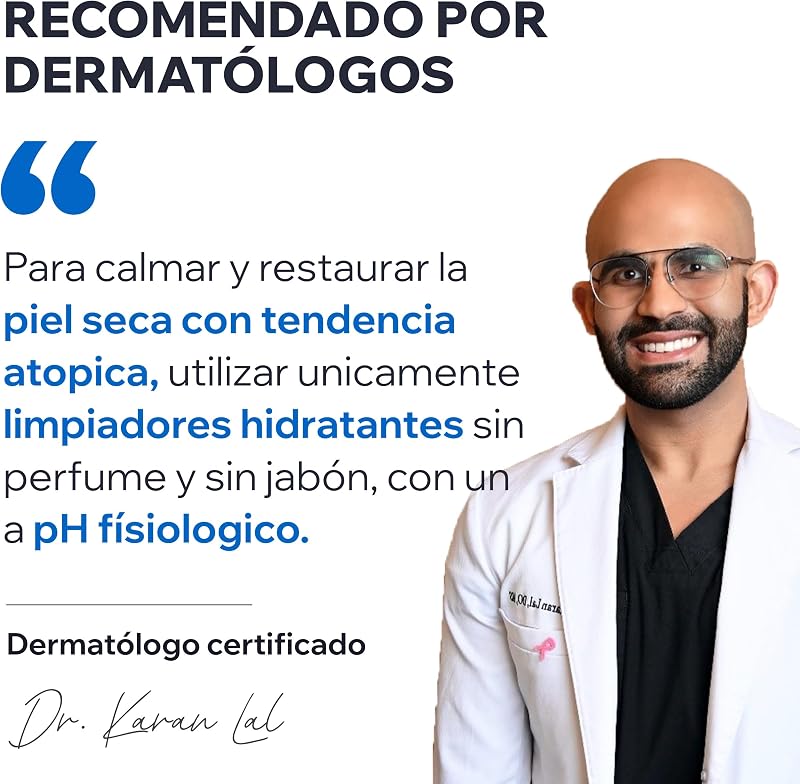 Xemose C8+ Gel de Ducha Para Piel Seca, Con Tendencia Atópica - Calma Para un Confort Duradero - Gel en Aceite Espumoso, Suave y Nutritivo - Cara y Cuerpo - Sin Perfume y Jabón - pH Fisiológico — foto 7 de 8