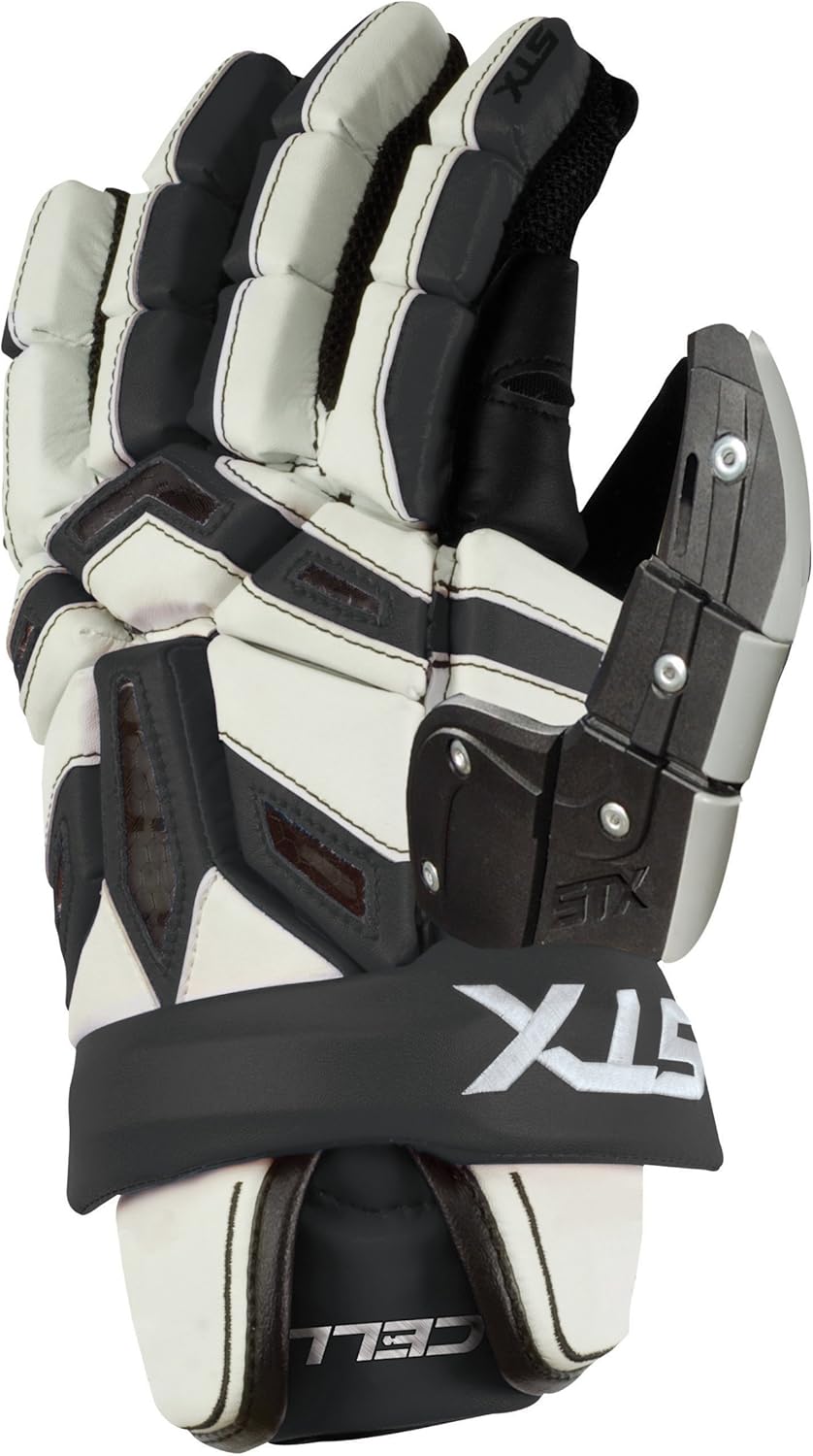 STX Cell Lacrosse Goalie Glove, 13 Inch, Black Sports