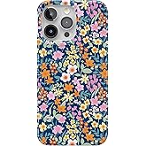 Casely iPhone 15 Pro Max Case | Full Bloom | Navy Floral | Compatible with MagSafe | Classic Ultra Slim Design