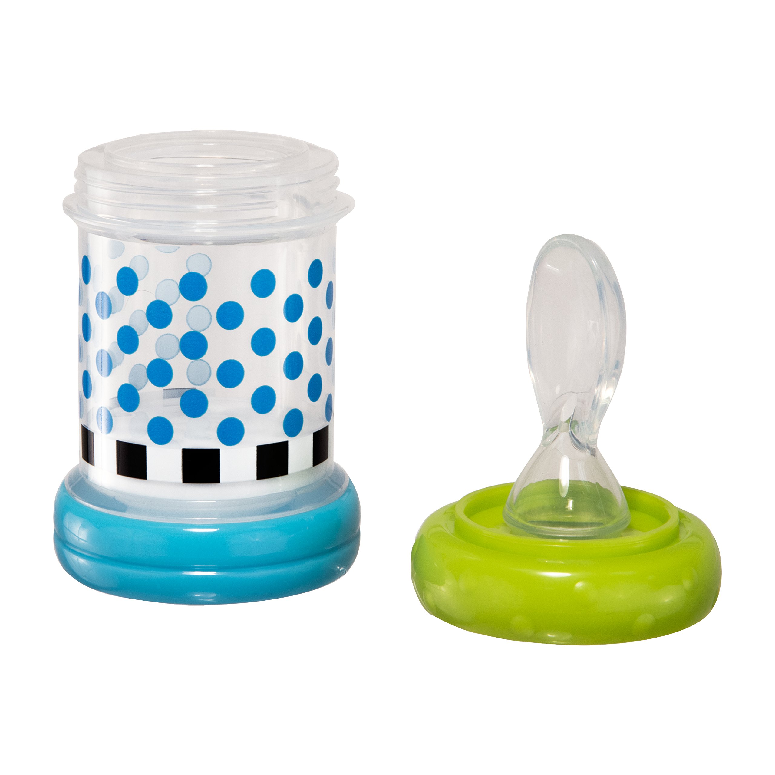 Sassy Baby Food Nurser Infant Cereal Feeder 4oz Bottles nipple spoon 2