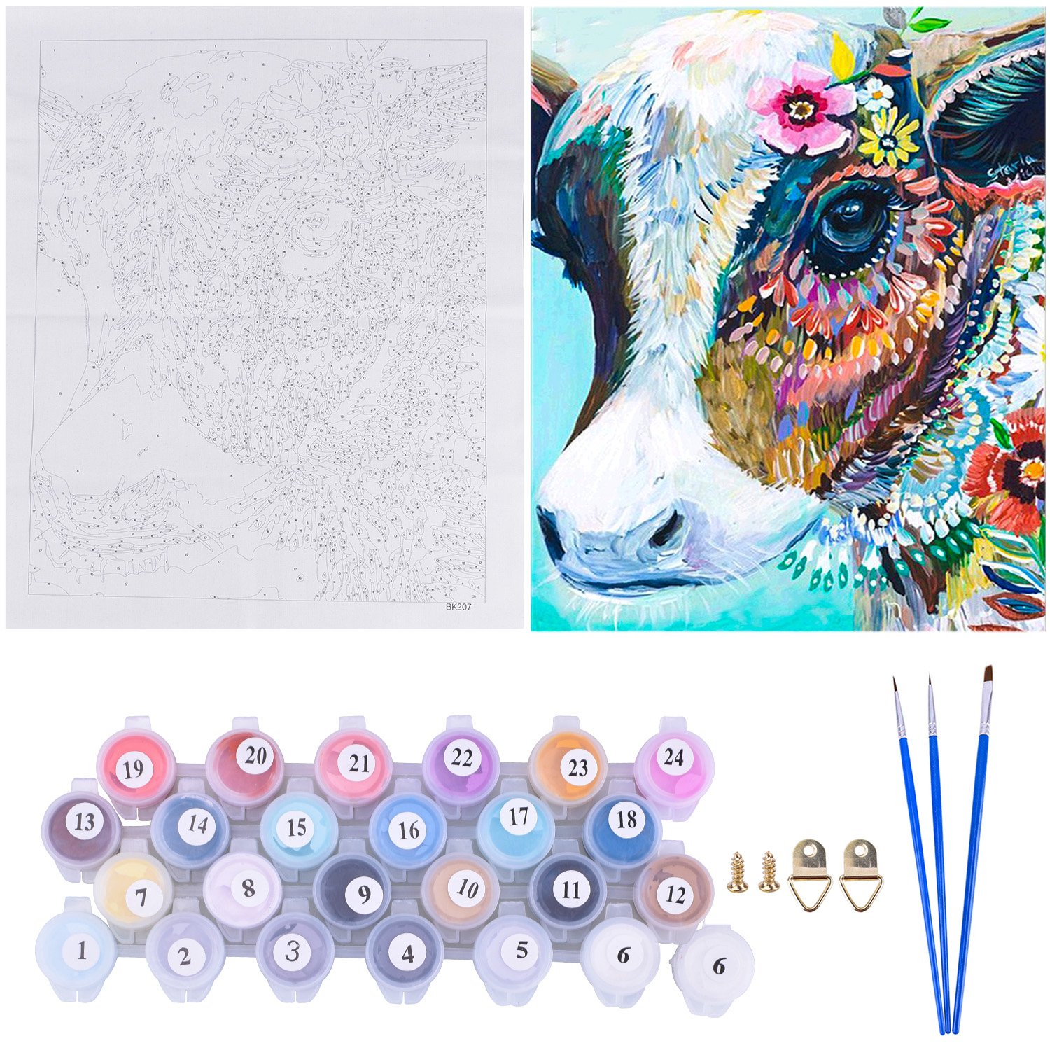 DIY Oil Painting Paint by Number Kits DIY Canvas Painting by Numbers