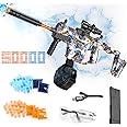 TENTAM Automatic Dual Mode Gel Balls Blaster Toys Rechargeable Splatter Gel Ball Blaster with Goggles and Ammo Drum, Outdoor Activities Shooting Game Party for Kids 14+