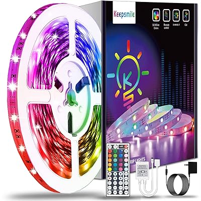 Buy 40ft Led Strip Lights Keepsmile Rgb Color Changing Led Light Strips Smd 5050 Led Strips With Remote Led Lights For Bedroom Kitchen Home Decoration Online In Vietnam B093cgrvm6