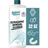 32 oz Ultrasonic Cleaner Solution Concentrate | Makes 50+ Gallons | For Jewelry, Eyeglasses, Watches, Coins, Dentures, Gun Parts, Car Parts and more | Works with All Ultrasonic Machines