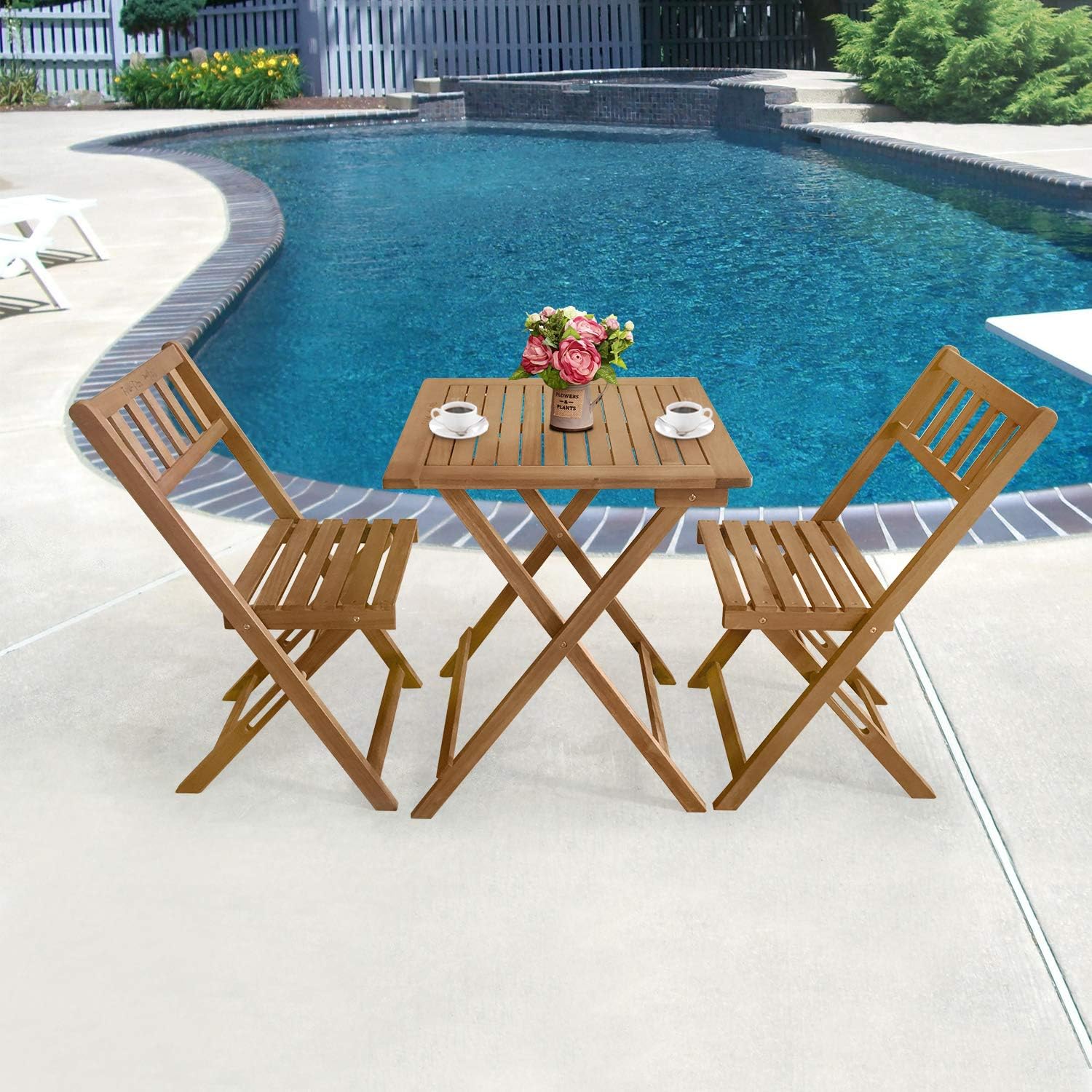 Best Bistro Set 3 Piece Outdoor Beach Chair