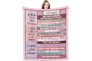 Joyloce Sweet 18th Birthday Gifts for Girls Blanket 60"x50", Sweet 18 Gifts for Girls - Best 18th Birthday Gift Ideas - Funny Gift for 18-Year-Old Girl - 18th Bday Party Decorations for Women Blankets