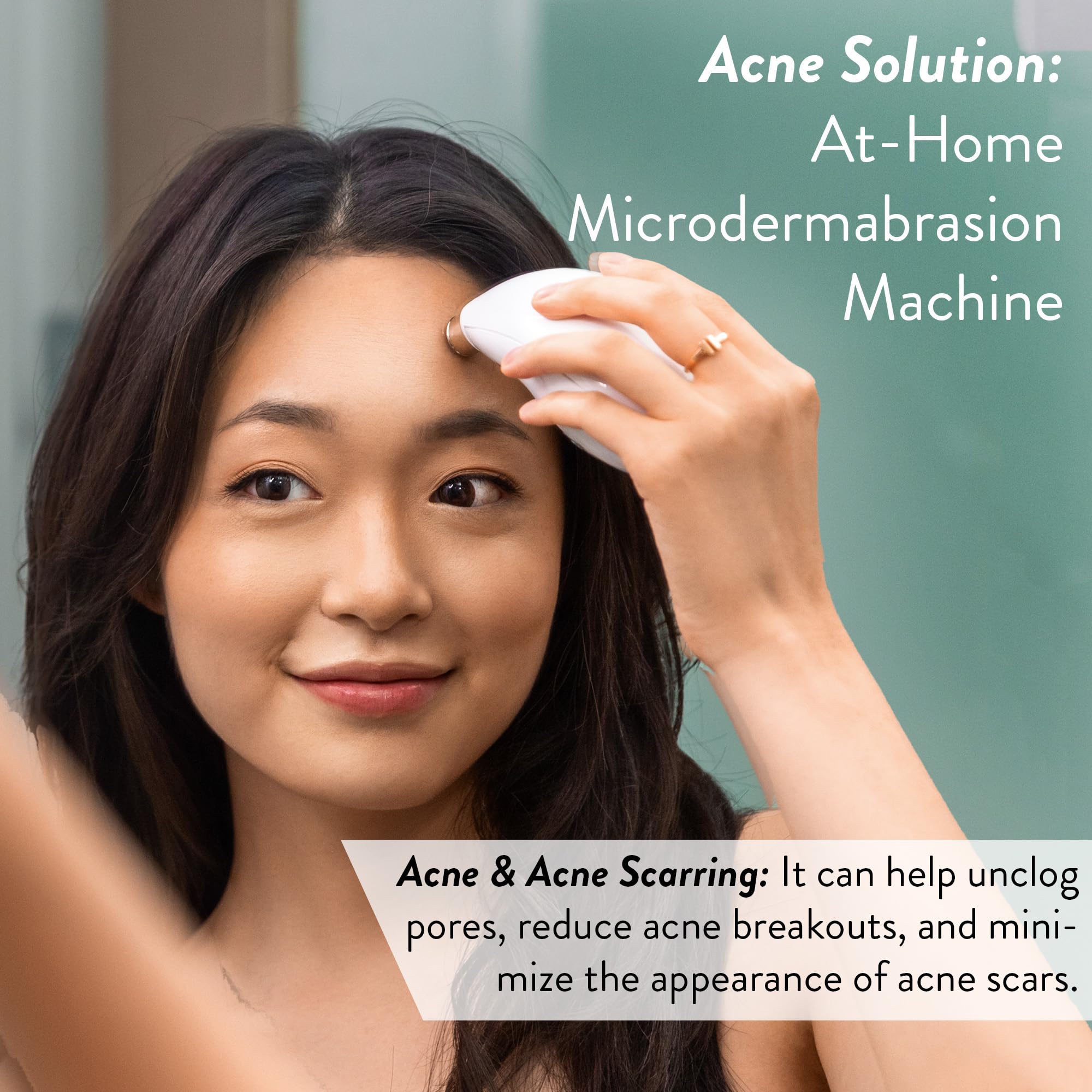 Microderm GLO Diamond Microdermabrasion Machine - Best Gift for Women - Dermabrasion & Anti Aging Wrinkle Skincare - Home Facial Treatment System - Blackhead Remover & Exfoliator for Acne Scars