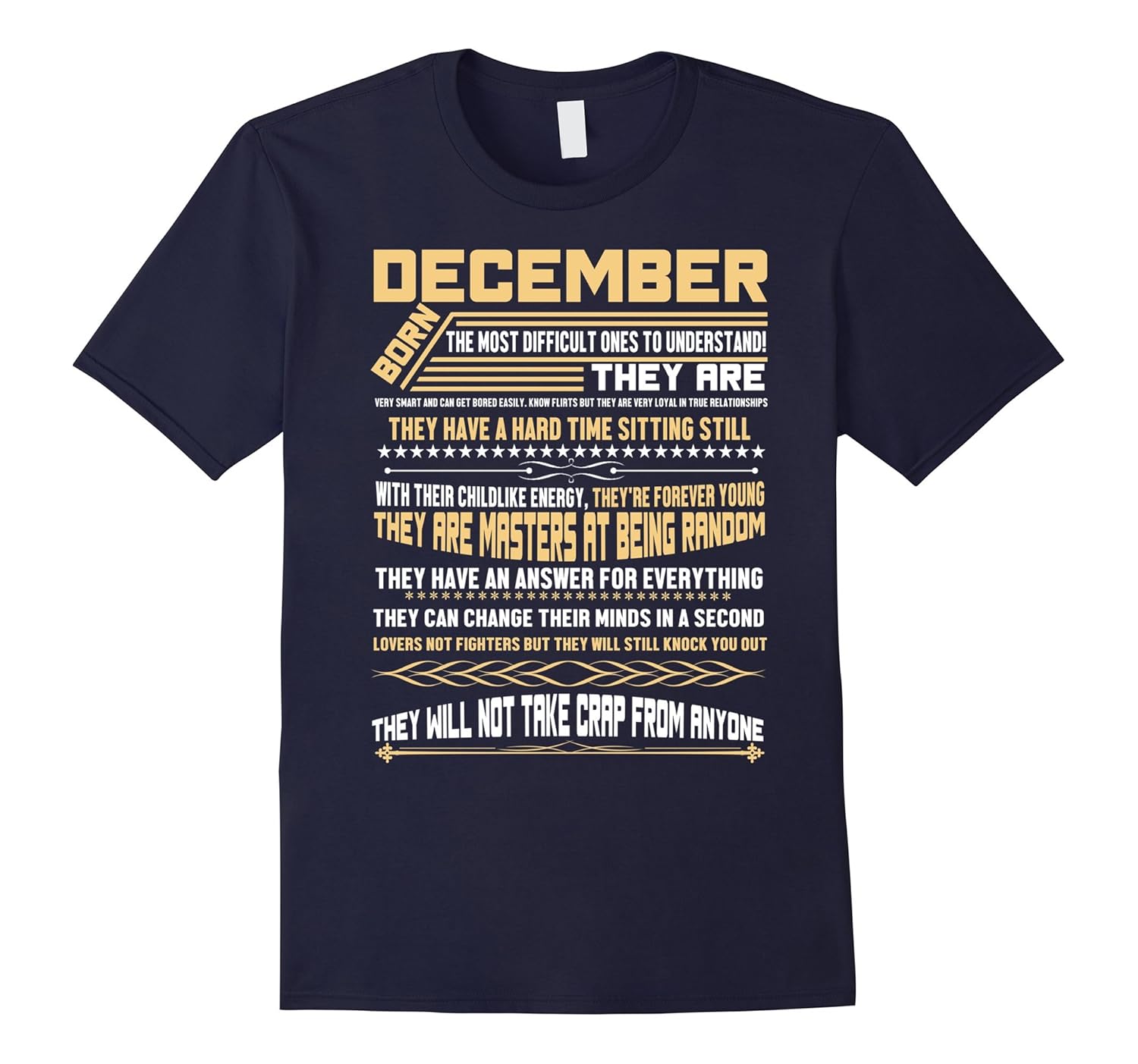 December Born - Difficult To Understand T-Shirt-ANZ