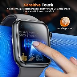 LK 4 Pack for Apple Watch Screen Protector 45mm