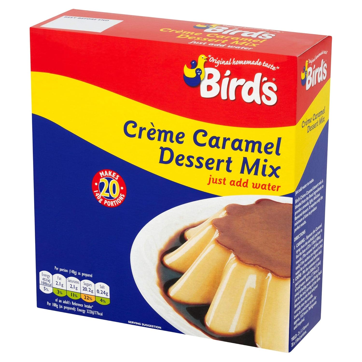 Birds Creme Caramel Dessert Mix 1x20ptn Amazon.co.uk Grocery