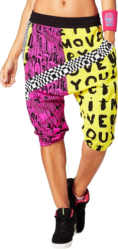 Zumba Fitness Let It Move You Harem - Pantalones Bajos, para Mujer ...