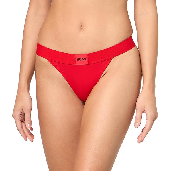 HUGO Damen Thong String - Retro Design Mit Logo Detail