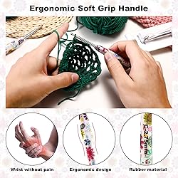 4mm Crochet Hook, Ergonomic Handle for Arthritic
