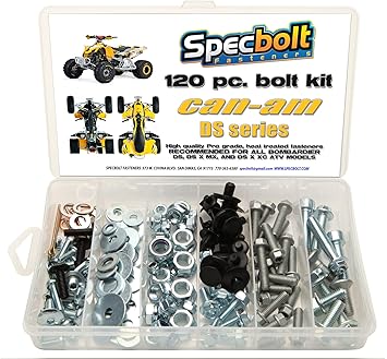Amazon Com 1pc Specbolt Can Am Bombardier Atv Bolt Kit Ds Sport Mud Recreation Utility Renegade Outlander Max X Mr Traxter Xl Xt Quest Rally Sarasota 50 70 90 175 250 330 400 450 500 650 800 1000 Home Improvement