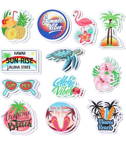 Amazon.com: Yuxung 48 Pcs Hawaiian Iron on Patches Hawaii