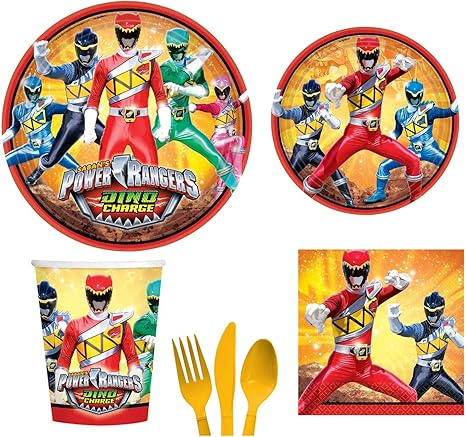Power Rangers Dino Charge Birthday Party Supplies For 16 Guests