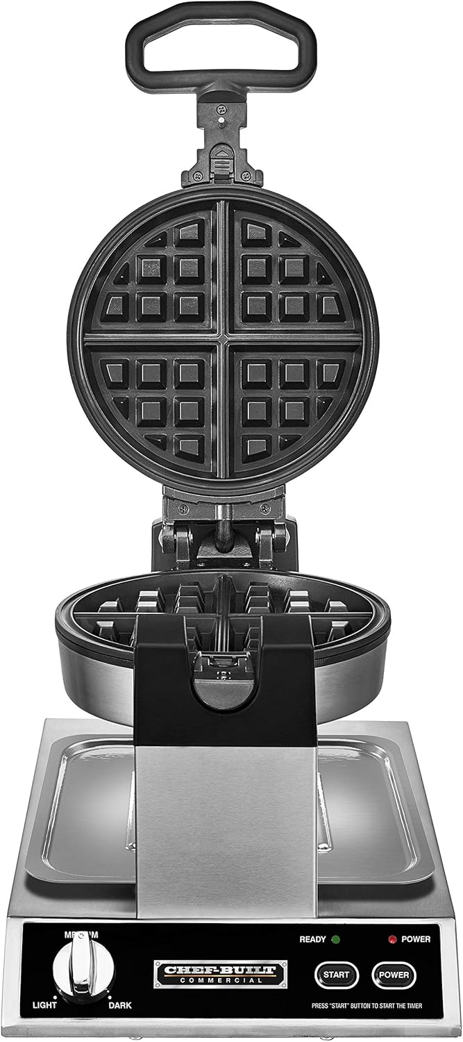 CHEFBUILT Rotating Belgian Waffle Maker, Removable