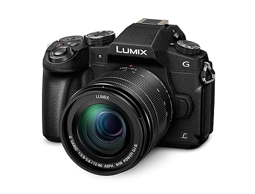Panasonic DMC-G81MEG-K Lumix G Systemkamera (16 MP, 4K Foto-Video, Dual I.S. Bildstabilisator, OLED-Sucher, Hybrid Kontrast AF, 7,5 cm Touchscreen, WiFi) mit Objektiv H-FS12060/F3,5-5,6/ OIS schwarz
