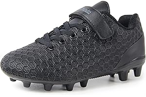 BomKinta Kid's FG Soccer Cleats Athletic Outdoor Soccer Shoes