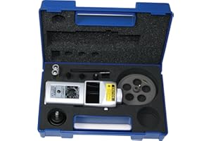 Shimpo DT-207LR-S12 Handheld Tachometer with 12" Wheel, LED Display, 6 - 99999rpm Range