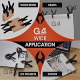 G4GADGET Pack of 6 3 Inch Plastic Spring Grip Clamps Quick Grip Craft Wood view 7