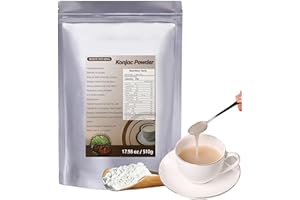 MIHUNTANG Konjac flour 17.63oz Meal substitute Rough grains for catering Instant food 魔芋粉500g