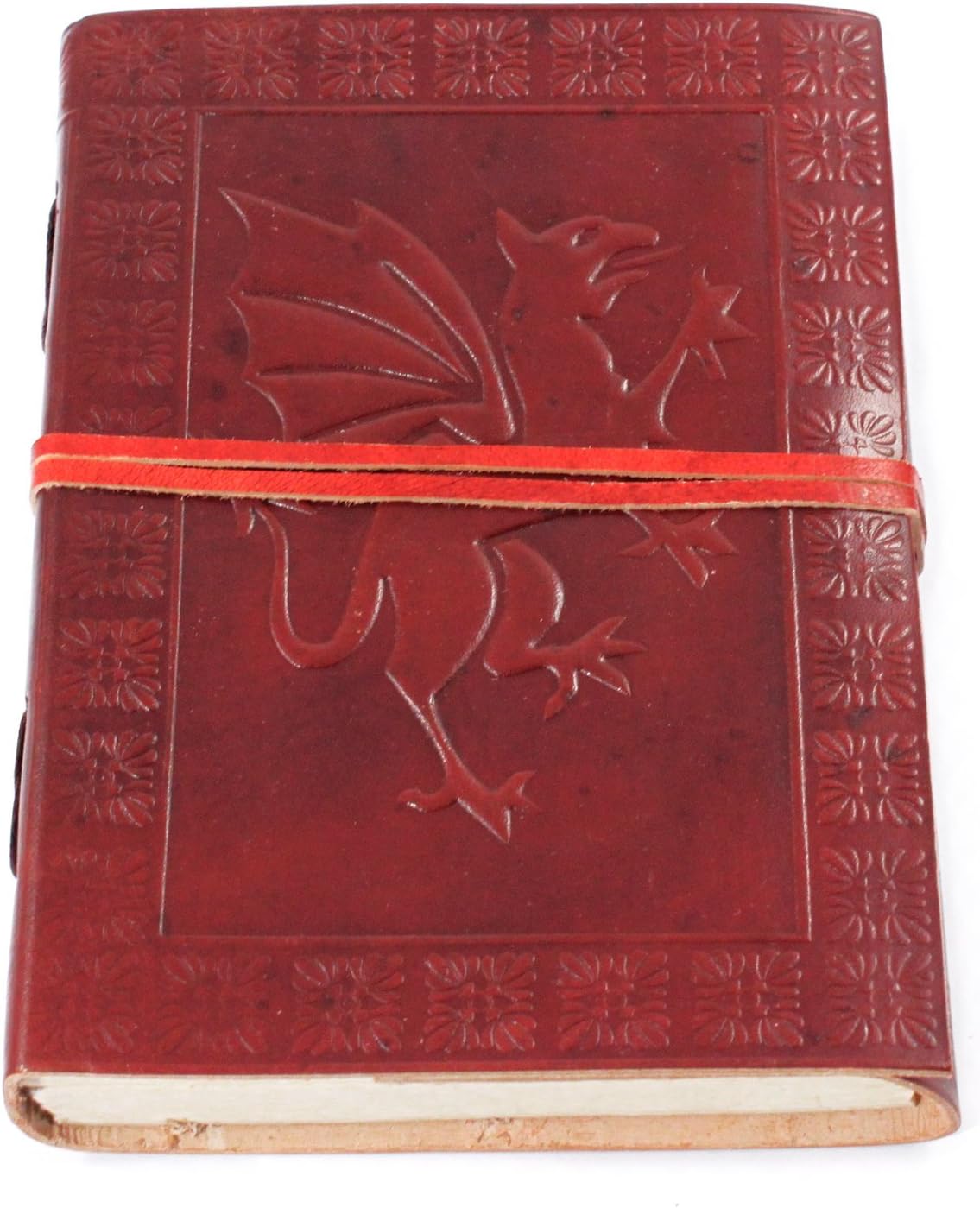 Medieval Replicas Collectible Leather Journal Medieval Diary Soft Paper 220 Pages (3 Styles) Dragon Brown