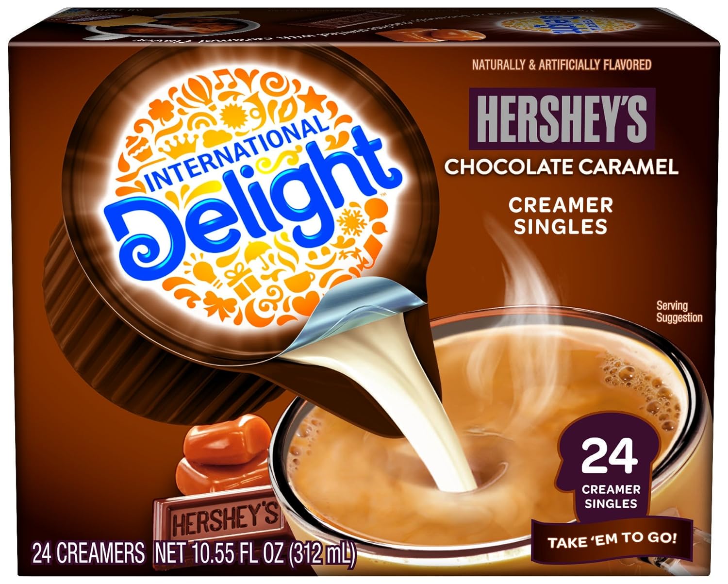 International Delight, Hershey Chocolate Caramel, SingleServe Coffee