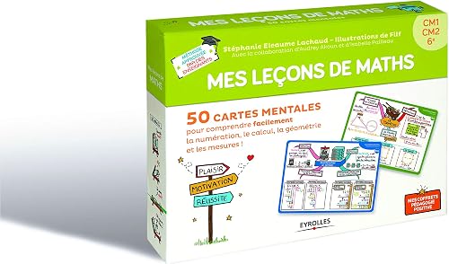 Download Mes leçons de maths: 50 cartes mentales pour comprendre facilement la numération, le calcul, la géométrie et les mesures ! CM1-CM2-6e PDF
