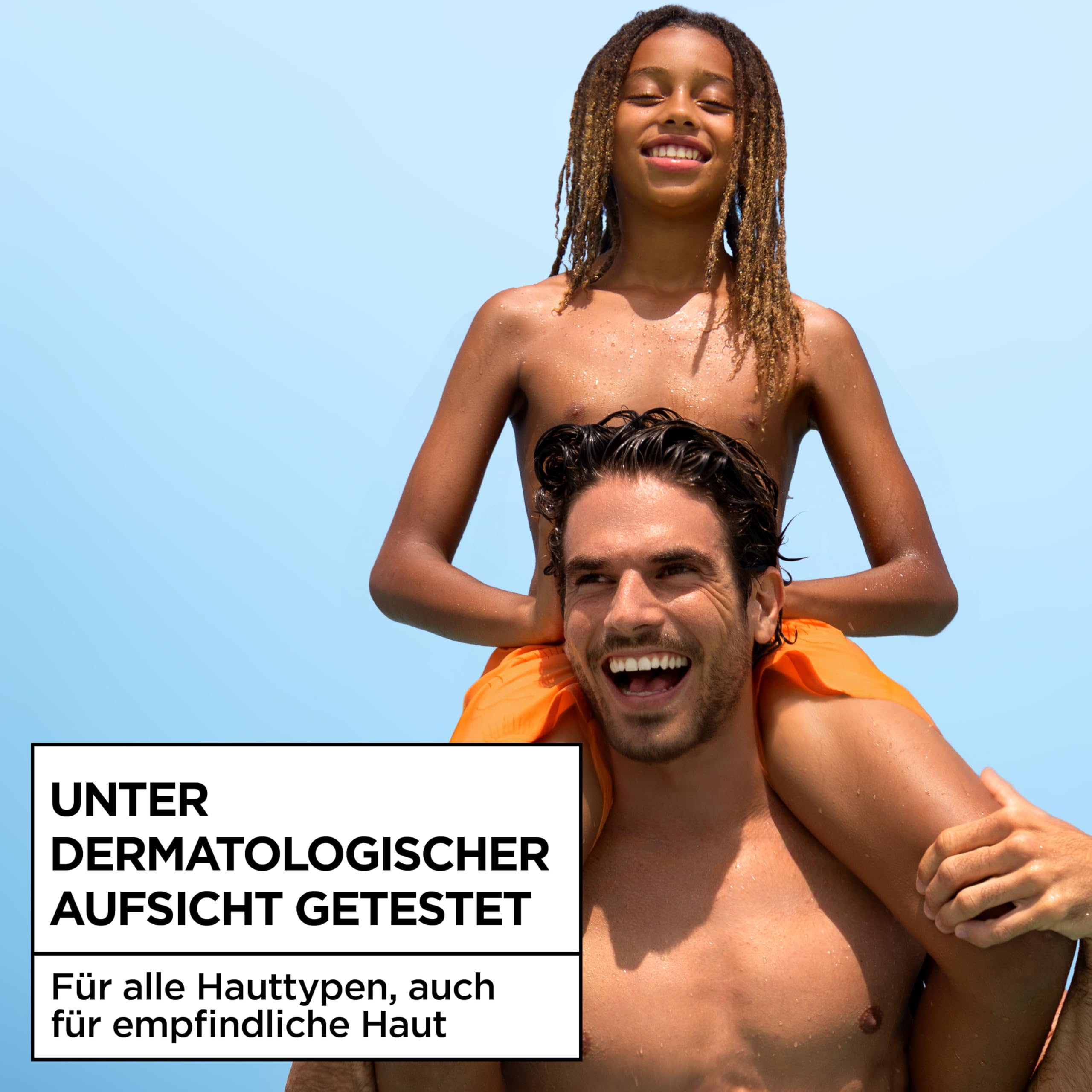 Garnier Ambre Solaire Sensitive Expert + Hydrating UV Water Sonnenschutzspray LSF 50 – Sonnen-Spray für Körper, Gesicht, Kopfhaut & Haare – Wasserfest, sandresistent & nicht fettend – 150ml 8