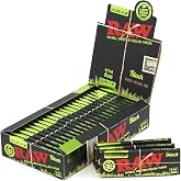 1 box - RAW Black Organic size 1 1/4 (78mm) rolling paper - 1200 papers