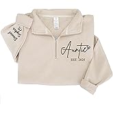 Grandma Custom Quarter Zip Sweatshirt, Mama Sweatshirt, Custom Mama Gifts, Christmas 2025 Gift