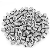 Chazcool M8 Helicoil, 100 PCS Stainless Steel M8 x 1.25 x 2D Length Threaded Inserts, Thread Reinforce Repair Tool for Helical Repair
