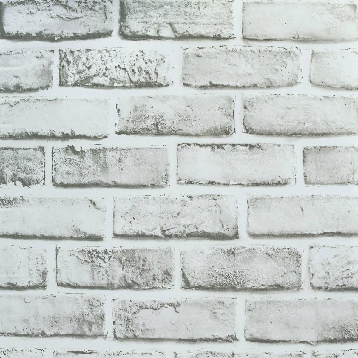Vintage Brick Pattern Contact Paper Self-Adhesive Peel-Stick Prepasted Wallpape(17.71x 393 inches)