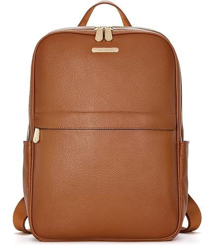 Samsonite Classic Leather Backpack, Cognac , One Size